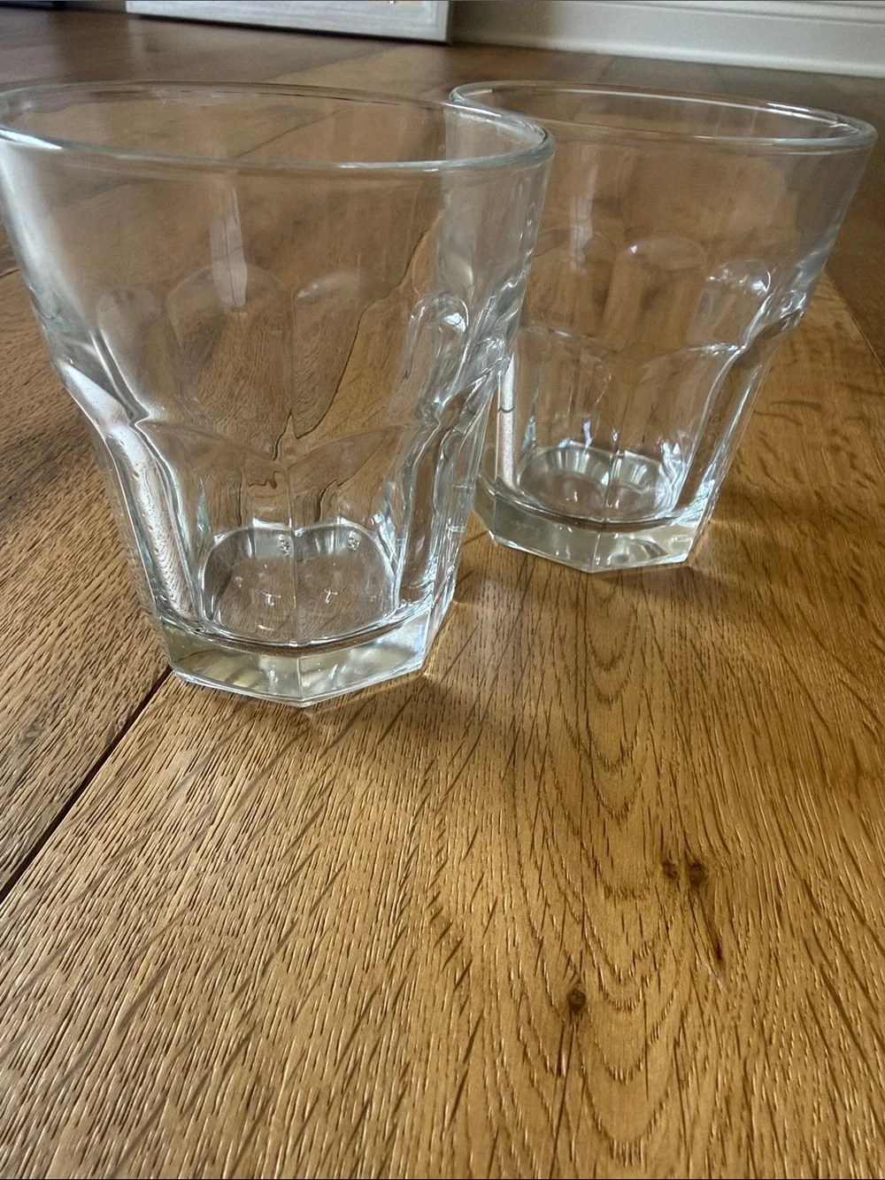 Clear Glass Tumbler Set of 2